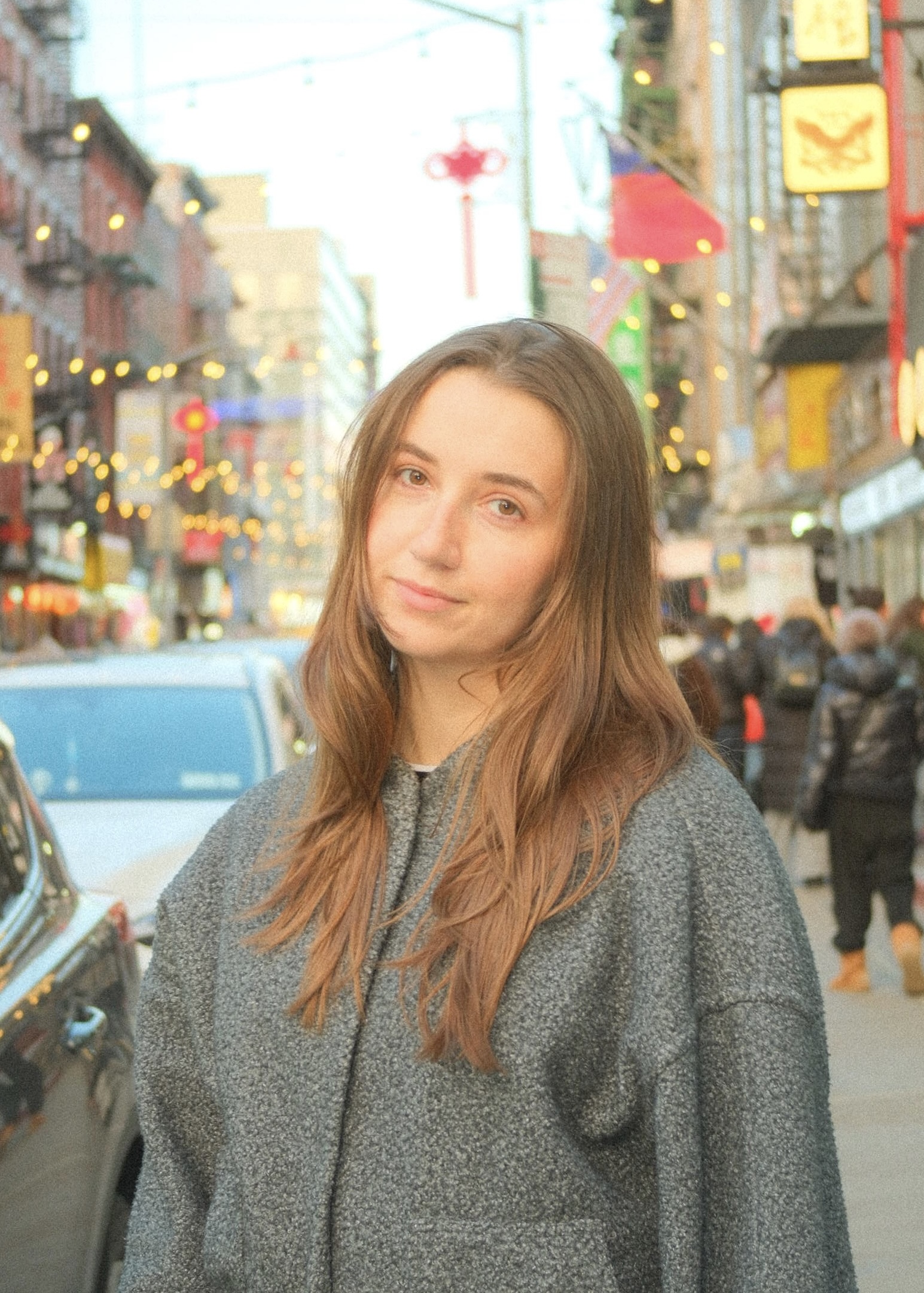 A photograph of Mia Schaftel in January 2026 in New York City