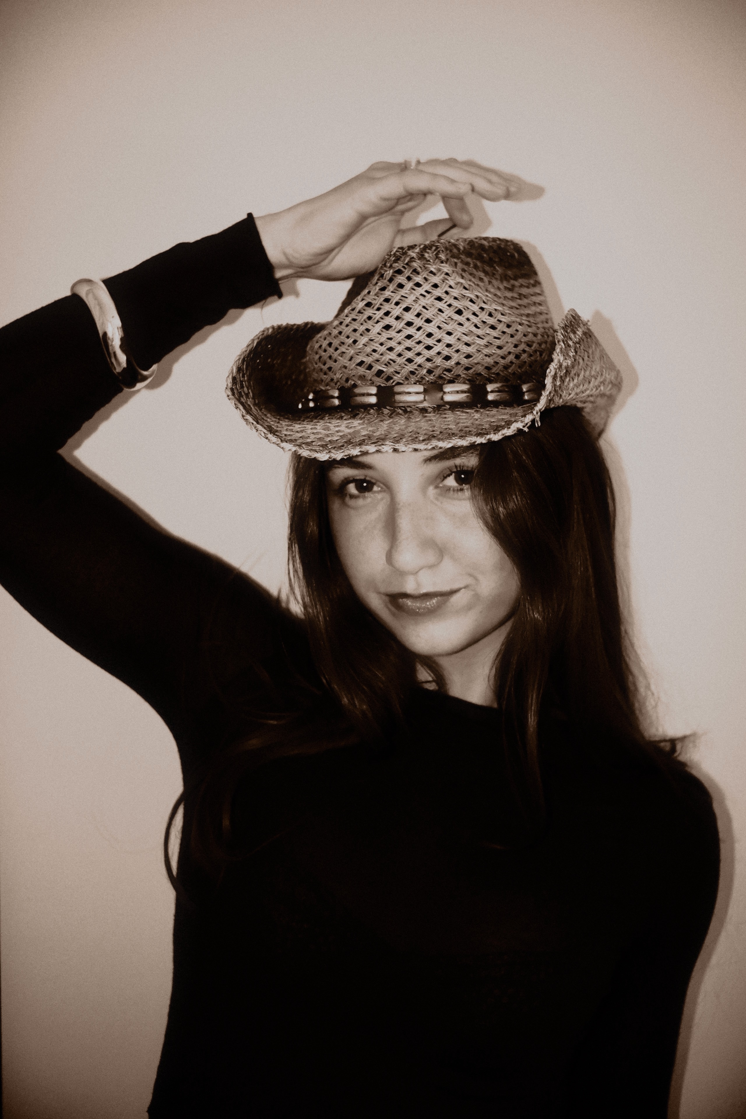 A photograph from the Home Photo Booth series